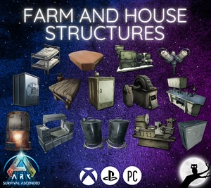 Ark Survival Ascended Servidor Oficial PVE PS5 XBOX PC Estructura de Granja y Casa - Imagen 1 de 20
