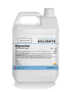 ORGANIC GLYCERINE, 5L (6.3kg) VG 100% Pure Vegetable,USP, (Food / BP Grade) - Picture 1 of 1