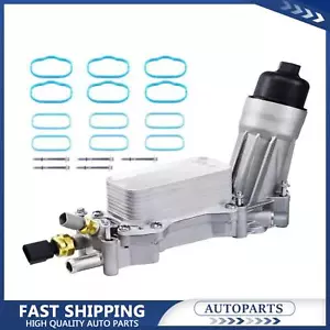 Oil Cooler Filter Adapter Housing for Chrysler Dodge Jeep 3.6L 2011-13 5184294AC - Foto 1 di 11