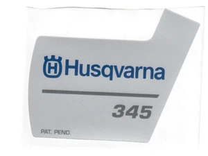 Husqvarna Aufkleber für 345 decal dekal Typenschild 537370502 / 503910401 - Foto 1 di 1