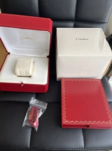 Authentic Large Red Cartier Watch Box, Case, Book Cover, Outer, Lanyard COWA1018 - Picture 1 of 4