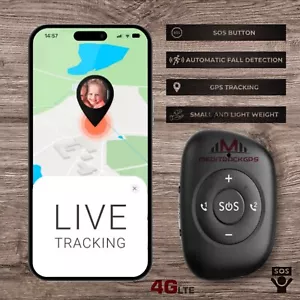 Smallest 4G Emergency Personal Medical Alarm Alert Pendant Elderly Seniors Kids - Picture 1 of 2