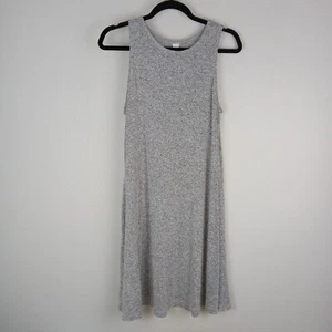 Old Navy Womens Heathered Gray Sleeveless Knit Midi Dress Size Medium Casual - Picture 1 of 6