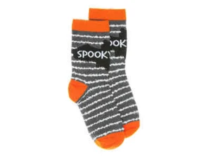 2 Pair Halloween spooky cool bat Socks Kids shoe Size 7.5 To 3.5 - NEW - Picture 1 of 1