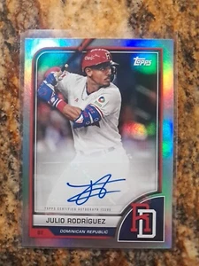 2023 Julio Rodriguez Topps World Baseball Classic Autograph - Bild 1 von 2