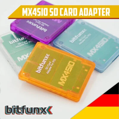 MX4SIO Memory Card Adapter PS2 Bitfunx f. PlayStation 2 Slim Fat Phat Retro DIY