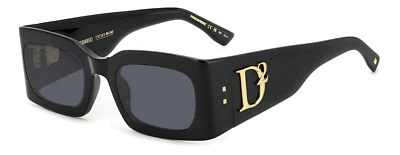 Dsquared2 D2 0109/S BLACK/GREY 52/23/140 women Sunglasses - Image 1 of 3