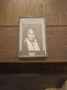 NEIL DIAMOND Cassette Tape HIS 12 GREATEST HITS Rock Folk Rare - Picture 1 of 5