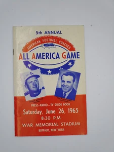 1965 Coaches All America Game Press Program Buffalo Sayers,Piccolo,Butkus - Picture 1 of 14