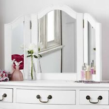 JULIETTE Shabby Chic White DressingTable Mirror,Stunning Large 3-way mirror ONLY