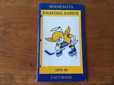 WHA Minnesota Fighting Saints 1975-76 Media Guide, World Hockey Association