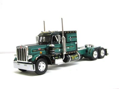 DCP green Peterbilt 359 60" flattop Mercury sleeper tractor new no box 1/64 - Image 1 of 4