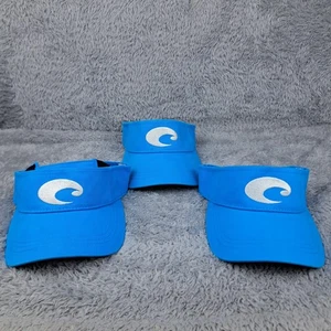 Costa del Mar Mütze Kappe Riemen hinten blau weiß Logo Angeln 3er Set Unisex - Bild 1 von 8