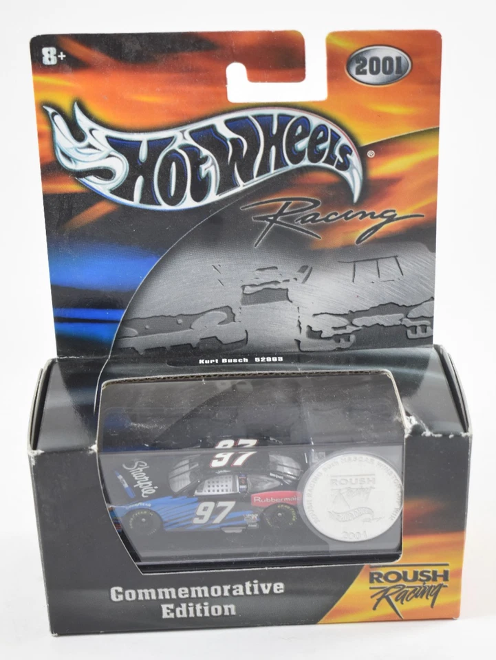 Kurt Busch #97 Sharpie Com Edition 2001 Hot Wheels Racing NASCAR 1/64 Foto 1 de 4