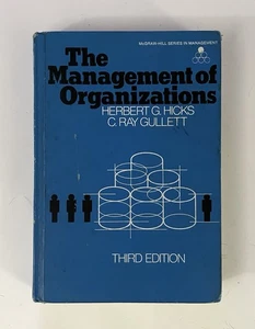 The Management Of Organizations Hicks Third Edition 1976 Hardcover Textbook - Picture 1 of 8