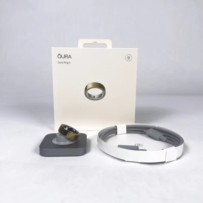 Oura Ring 4 Activity Tracker, Sleep Monitor Gold Adult Size 9 – JZ90-54216-09 - Image 1 of 4