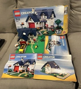 LEGO CREATOR MANZANA CASA (5891) 2010 Incompleto con 3 Manuales y Caja + Coche - Imagen 1 de 17