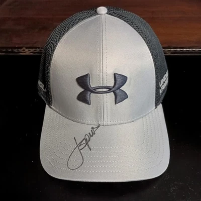 Sombrero de golf Under Armour firmado por Jordan Spieth JSA LOA autógrafo PGA Masters Foto 1 de 4