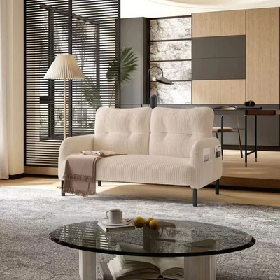 Sofá sofá sofá sofá sofá tapizado de 2 plazas moderno para sala de estar Foto 1 de 4