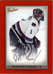 2006-07 Beehive Red Facsimile Signatures #4 Roberto Luongo - NM-MT