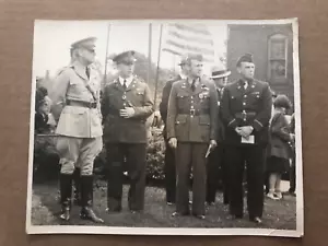 FOTO Vintage Mons. Prezzo ESERCITO USA Cappellano Bandiera Folla Akron Cleveland Oh Cattolica - Foto 1 di 5