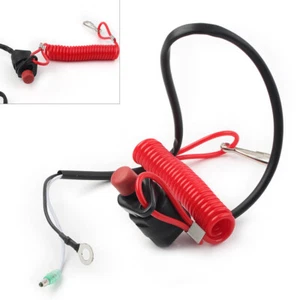 Boat Outboard Engine Motor Kill Stop Switch With Safety Tether Lanyard Universal - Picture 1 of 9