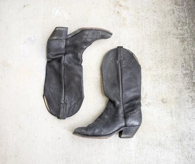 Botas de Vaquero Abilene Negras Mujer 10 B Cuero Zapatos Botas Foto 1 de 4