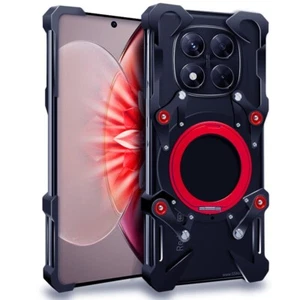 Custodia paraurti supporto metallo alluminio senza bordo per Xiaomi Redmi Note 14 13 Pro/Pro+ - Foto 1 di 24