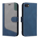 Phone Cover for iPhone 14 Pro 15 13 12 11 Retro Stitching PU Leather Wallet Case