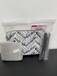 Hello Happy Bag - With Change Purse - Raindrop Chevron and 2 Nail files - Picture 1 of 4