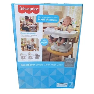 Fisher-Price SpaceSaver Simple Clean High Chair With Removable Tray - Picture 1 of 23
