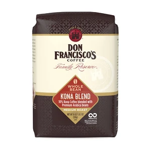 Don Francisco’s Kona Blend café de grano entero tostado medio, 10 % Kona, (bolsa de 18 oz) - Imagen 1 de 12