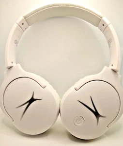 Altec Lansing White Bluetooth Headphones Adjustable Over Ear - Picture 1 of 5