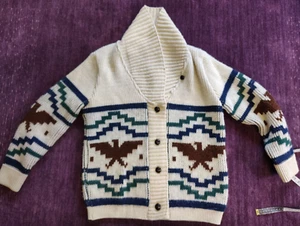 VTG, Knockabouts By Pendleton, Southwestern Thunderbird, Knit Cardigan, Wool - Picture 1 of 6