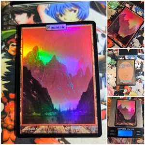 MTG Mountain 🇬🇧 Foil Unhinged Art 2004 Land Karte Card Red Deck Og John Avon - Bild 1 von 5