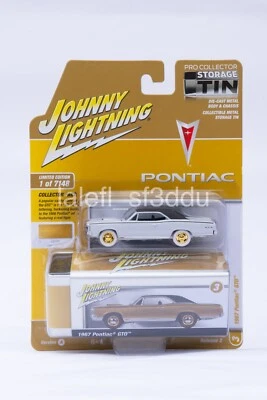 2023 Johnny Lightning 1967 Pontiac GTO - Storage Tin WHITE LIGHTNING ***Chase*** - Image 1 of 4
