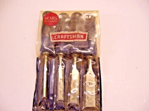 Vintage Craftsman wood Chisel Set in Holder 36831 #re - Picture 1 of 2