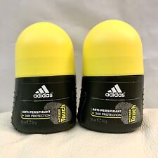 2x Adidas Intense Touch Antiperspirant 24H Protection Deodorant 2oz Each NEW NOS
