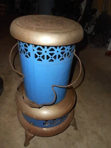 ez est way kerosene heater blue enamel not perfection heater - Picture 1 of 7