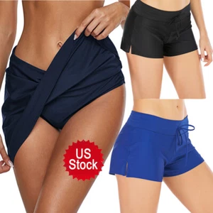 Women's Beach Swimwear Swimwear Bottoms Ladies Shorts Swim Trunks S-3XL Sexy - Picture 1 of 21