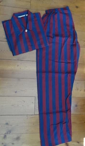 Derek Rose Herren Schlafanzug, Pyjama, gestreift, Gr.54, Baumwolle - Bild 1 von 5