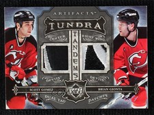 2006-07 Artifacts Tundra Tandems Black 1/1 Scott Gomez Brian Gionta #TT-GG Patch