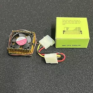486 CPU Fan & Heatsink Combo For ZIF & PGA Sockets NOS - Picture 1 of 7