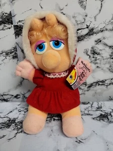 McDonald’s~ 1988 Baby Miss Piggy Christmad Plush~ Jim Hensen 9” w/ Tag - Picture 1 of 3