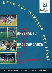 CUP WINNERS CUP FINAL 1995 Arsenal v Real Zaragoza - Picture 1 of 1