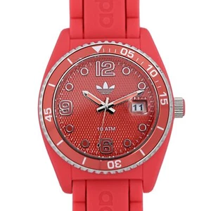 Adidas Hot Pink Red Rubber Wrist Watch 43mm ADH6152 - Picture 1 of 7