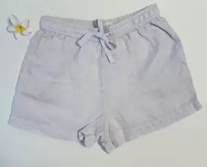 Assembly Label Linen Shorts Size M / 10 | Light Lavender | Drawstring Waist - Picture 1 of 11