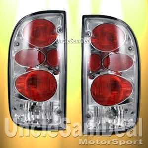 FOR 95-00 TOYOTA TACOMA CLEAR CHROME ALTEZZA TAIL LIGHTS PAIR DIRECT FIT W/ BULB - Foto 1 di 2