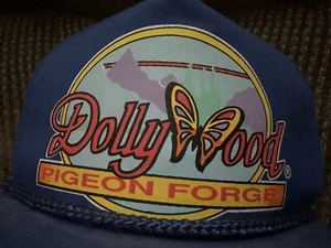 Vintage Hat Snapback Blue Rope Trucker Style Dollywood Pigeon Forge Tennessee - Picture 1 of 6