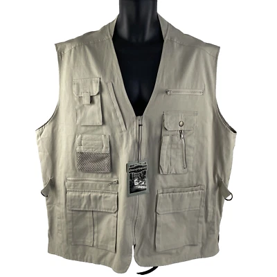 New Mens Field & Stream Full Zip Vented Fishing Vest Sz XXL NWT Pockets - Image 1 of 4